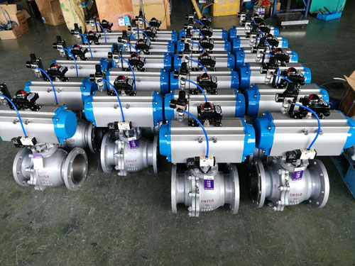 法蘭式氣動不銹鋼球閥