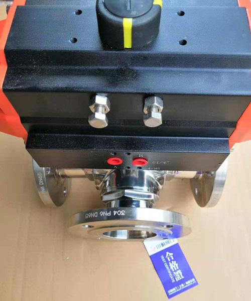 衛(wèi)生級(jí)三通氣動(dòng)球閥